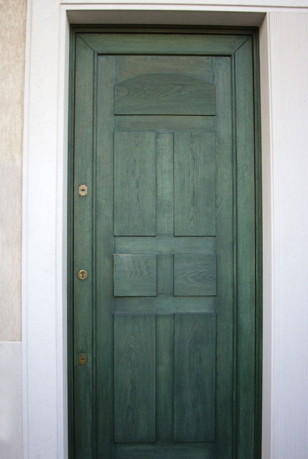 portone con bugna liscia